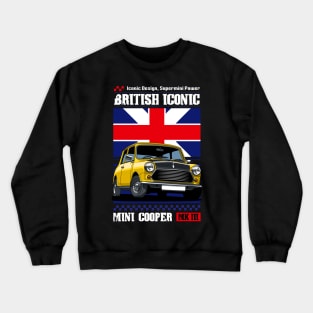 Iconic Cooper British Car Crewneck Sweatshirt